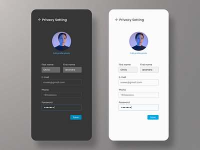 Setting app dailyui design figma graphic design setting ui