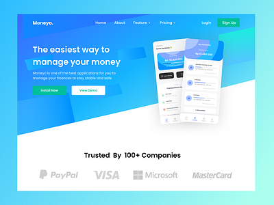 Moneyo Landing Page