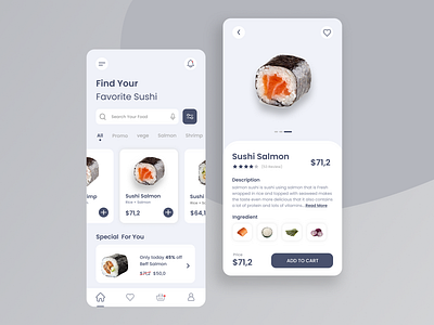 Sushi Apps app app design app food app sushi apps sushi design e comerce fish food japan mobile mobile design sushi ui ui design ux ux dsign
