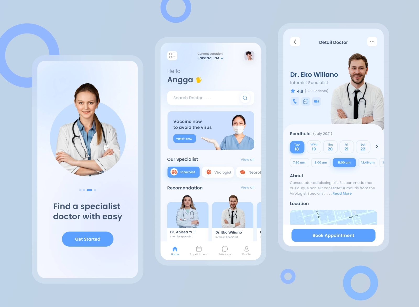 Medical mobile app by Aditia Prabowo on Dribbble