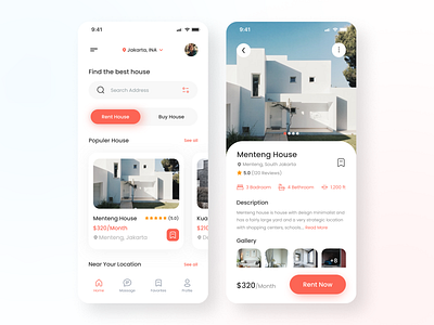 Real Estate App app app design app rent cleant house minimalist mobile real estate real estate app rent rent app ui ui design ux ux design