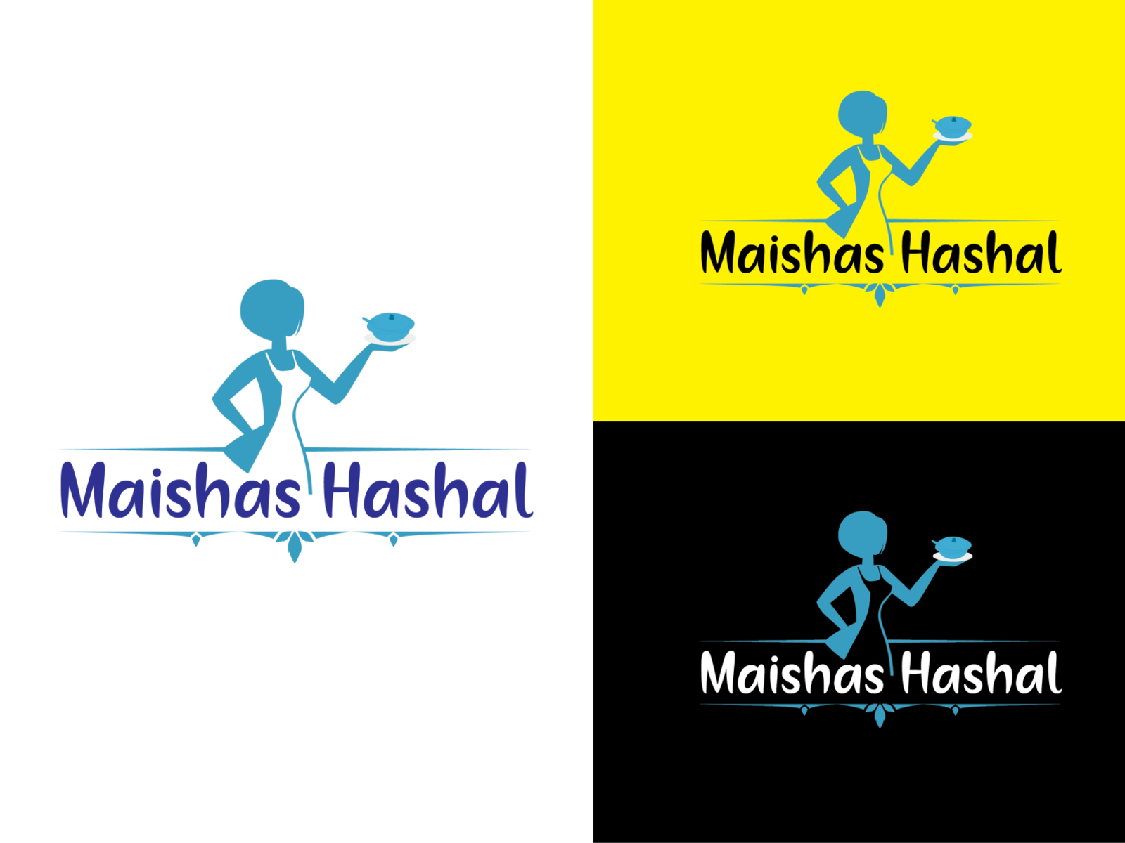 Maishas Hashal Logo Design For Restaurant by Israt Jahan Mitu on Dribbble