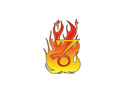 7 Fire Flame branding business logo corporate identity creative logo elegant logo illustration laxarious logo logo design minimalist logo vector art