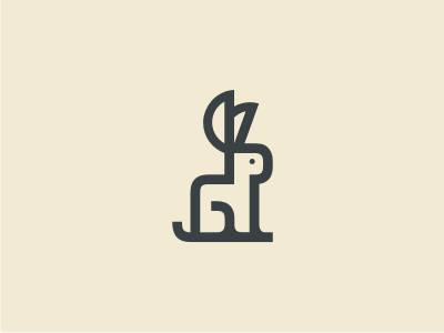 Rabbit bunny grabit logo rabbit