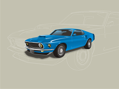 Mustang Illustration car illustration mustang