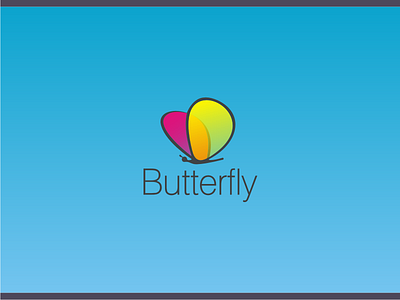 Butterfly butterfly design icon identity logo logotype mark simple symbol