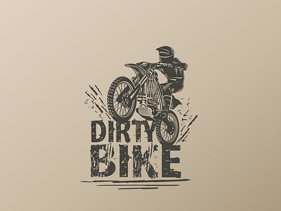 Dirty Bike bike illustration motocross motorcycle mud muddy vector