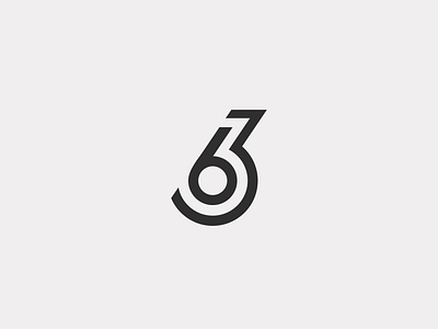 633 633 design icon identity line logo logotype mark number simple symbol