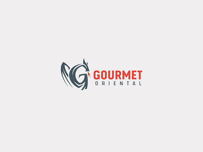 Gourmet Oriental design dragon g icon identity logo mark oriental restaurant simple symbol