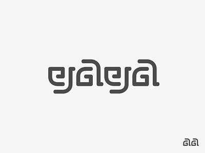 Gaga branding design font ga gaga icon identity letters line logotype mark monogram simple symbol type typedesign typeface typography