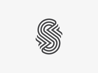S Letter BW font icon identity letter lettermark line lines logo logotype mark monogram symbol typedesign typeface typogaphy
