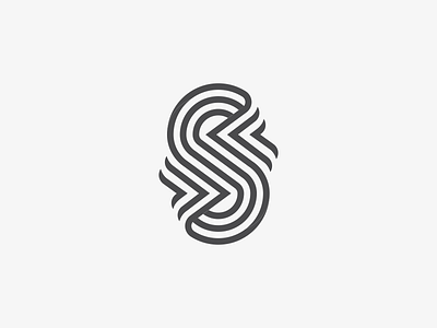 S Letter BW font icon identity letter lettermark line lines logo logotype mark monogram symbol typedesign typeface typogaphy