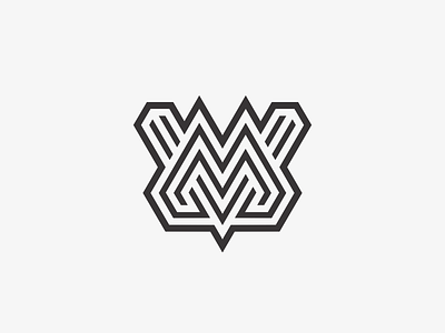 MV identity lettermark letters line logo logotype mark monogram symbol typogaphy