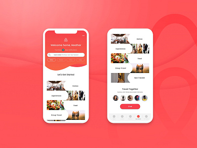 Travel Together Airbnb Group Chat airbnb chat design invision product design sketch travel ux ui