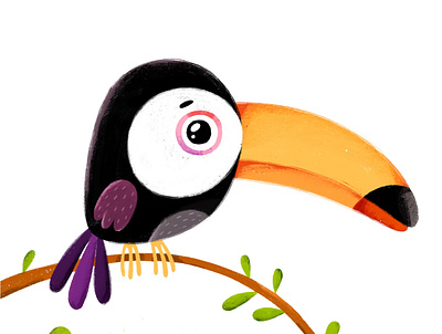 Toucan animal artist bird character characterdesign childrens illustration illustraion kids kids illustration nature