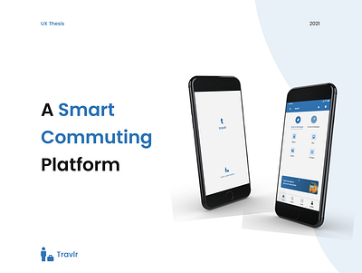 Smart Commuting Platform Cover Page adobexd covid smartcommuting transportation ui ux