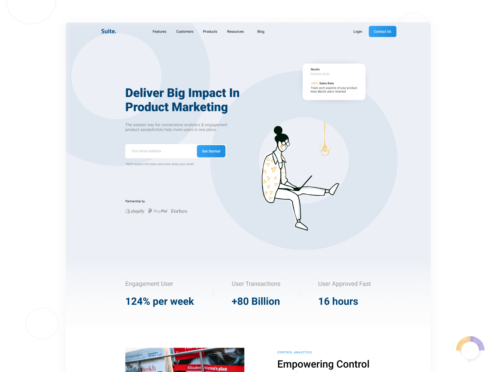 Product Marketing Website animation best branding clear creative figma first gif icon marketing minimal page popular simple top ui ux web website