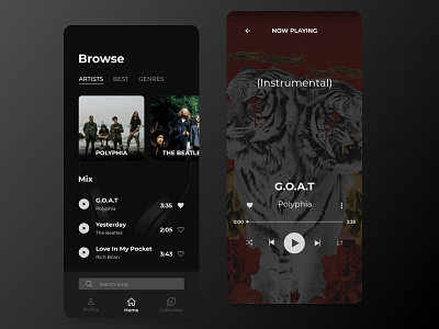 Music Streaming android app apple figma figmadesign frontend