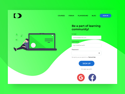 Codedream | Landing | Landing Page | Course | Form css design figmadesign frontend html html5 javascript landing landingpage mockup ui ux webdesign website