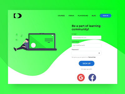 Codedream | Landing | Landing Page | Course | Form