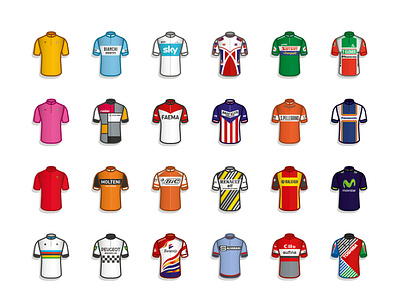Classic Cycling Jersey Illustration