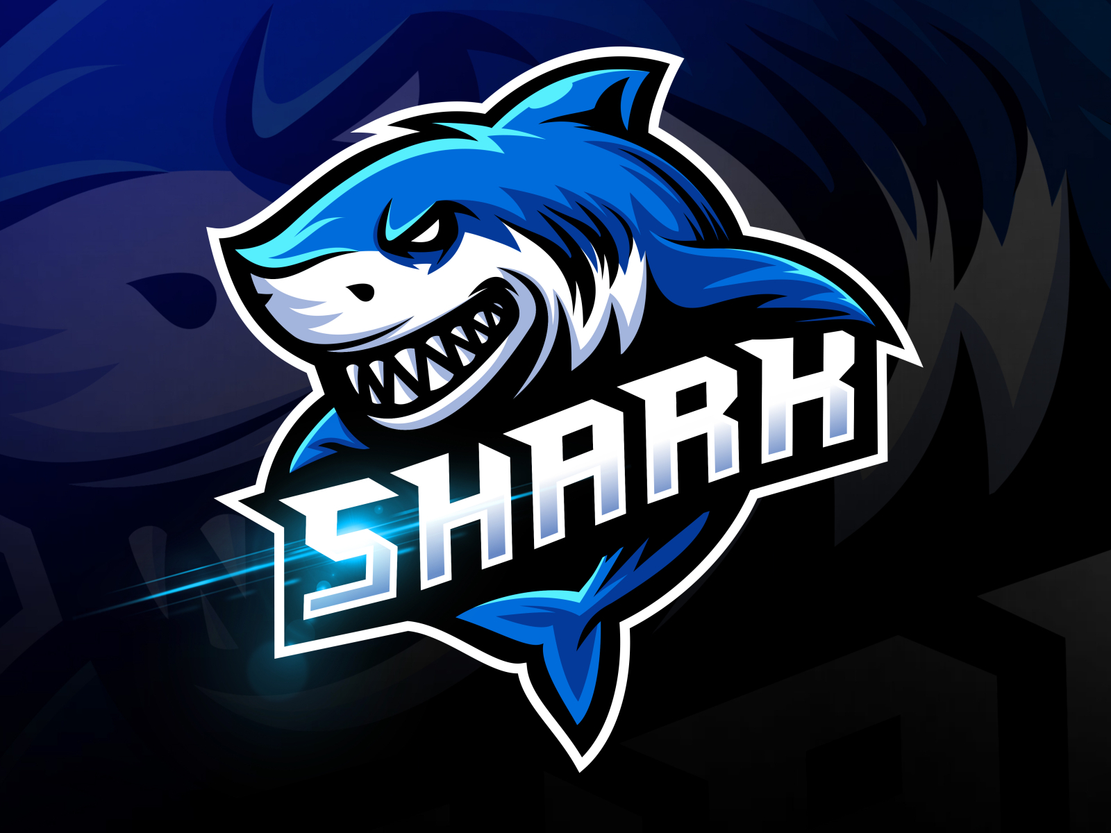 shark logo by Ala.eisnz on Dribbble