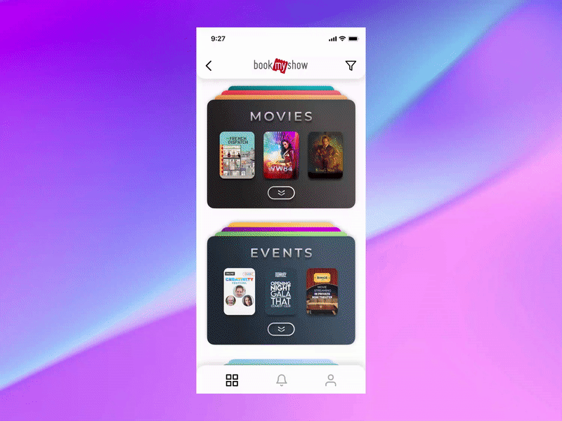 Book My Show - Concept UI