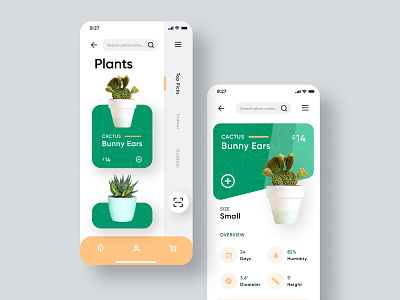 Plant Shop app UI concept