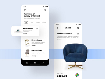 Furniture Shop app UI concept