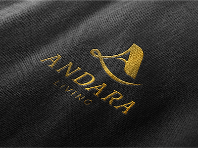 Andara Living Logo branding graphic design monogram