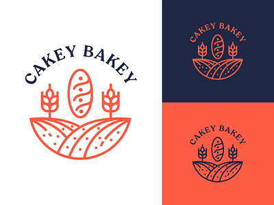 Cakey Bakey - Bakery Logo branding design graphic design logo logo design