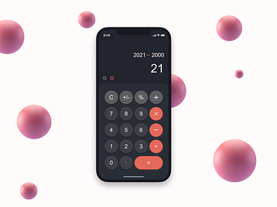 DailyUI #004 Calculator Design 3d