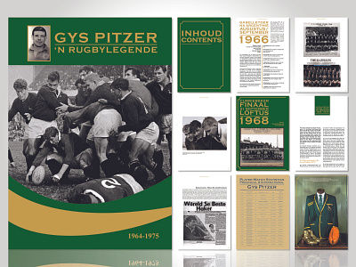 Gys Pitzer Biography 1964-1975 biography cover design dust cover gys pitzer hard case cover rugby rugbylegend south africa south african rugby worldcup