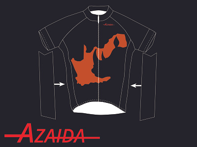 Cycling Shirt azaida black cycling design designs illustration orange red rhino shirt south africa vector