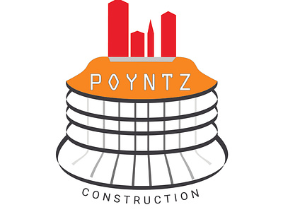POYNTZ construction logo branding graphic design logo