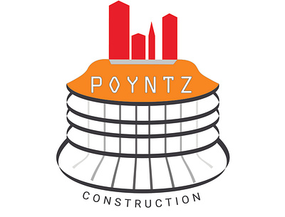 POYNTZ construction logo branding graphic design logo