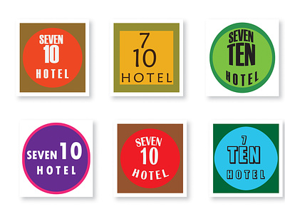 logo - SEVEN TEN HOTEL branding design graphic design hotel 7 10 logo