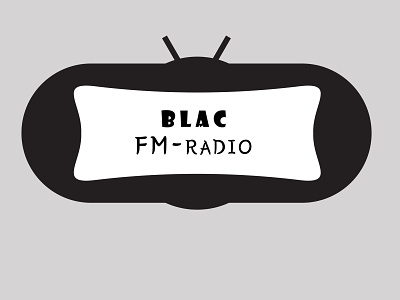 logo - BLAC FM RADIO branding graphic design harsenk logos logo logo design minimalist logo