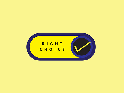 Right Choice - logo branding graphic design harsenk logos logo logo design minimalist logo right choice logo