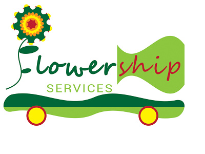 Flower ship Services - LOGO branding flower flower services flower ship flower ship logo flower ship services flower supply logo flower supply services graphic design logo logo design