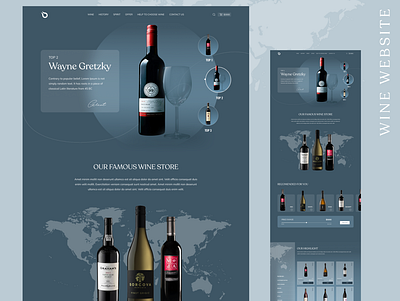 How about the wine website? alcohol bluewebsite creative design design greatdesign luxury minimal ui uiuxdesign ux webdesign winewebsite