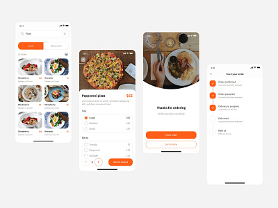 Food delivery ios app app app design design food delivery food ordering mobile app ui ui deisgn user flow
