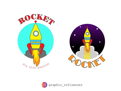 Rocket art branding design flat graphic design icon illustration illustrator logo minimal rocket rocket logo vector