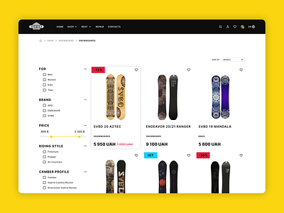 E-commerce Shop Page design e commerce product shop store website
