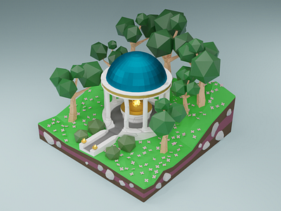 Low Poly Temple