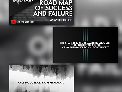 Thumbnail and Banner for Youtube brand brand identity design flyer graphic design photo manipulation photoshop thumbnail typography ui ux
