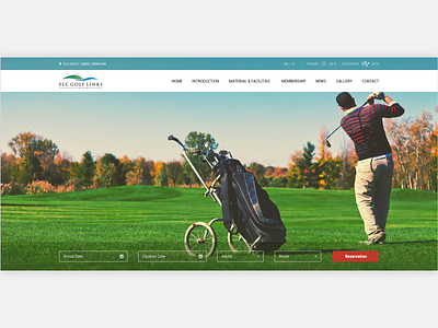 Flc Golf Links golf ui ux ux ui designer hanoi web design