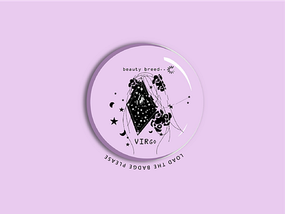 Virgo Badge design illustration vector virgo zodiac