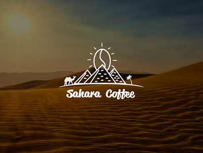 Sahara Coffee camel coffee coffee label coffee logo coffee shop desert icon logo logodesign sahara vector