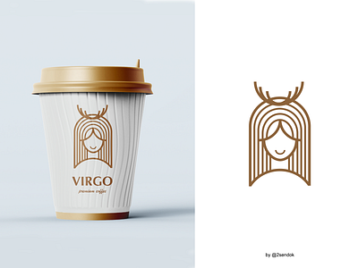 virgo coffee coffee bag coffee cup coffee logo coffee lover icon logo logodesign vector art virgo virgo icon virgo logo